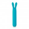 Голубой вибратор с ушками Rabbit Bullet Vibrator - 8,9 см.