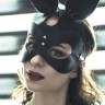 Маска с заячьими ушами Bunny Black