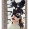 Маска с заячьими ушами Bunny Black