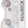 Прозрачный фаллоимитатор Realrock Crystal Clear 8 inch - 21 см.