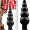 Черная анальная цепочка Large Anal Bead - 18,5 см.