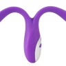 Фиолетовый сдвоенный вибратор Bendable Double Vibrator - 24,3 см.