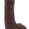 Коричневый фаллоимитатор Bottomless Pleasure - 20 см.