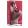 Кляп-шар на красных ремешках Solid Ball Gag