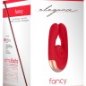 Красный клиторальный стимулятор Fancy - 9,8 см.