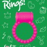 Розовое эрекционное кольцо Rings Drums